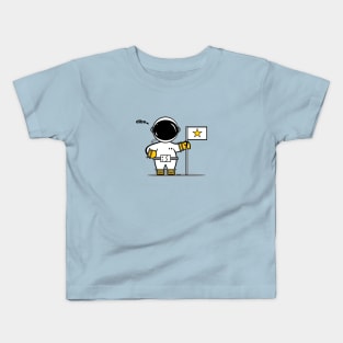 Astronaut Explorer- Plant The Flag Kids T-Shirt